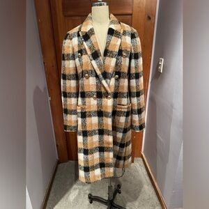 Michael Kors Plaid Peacoat